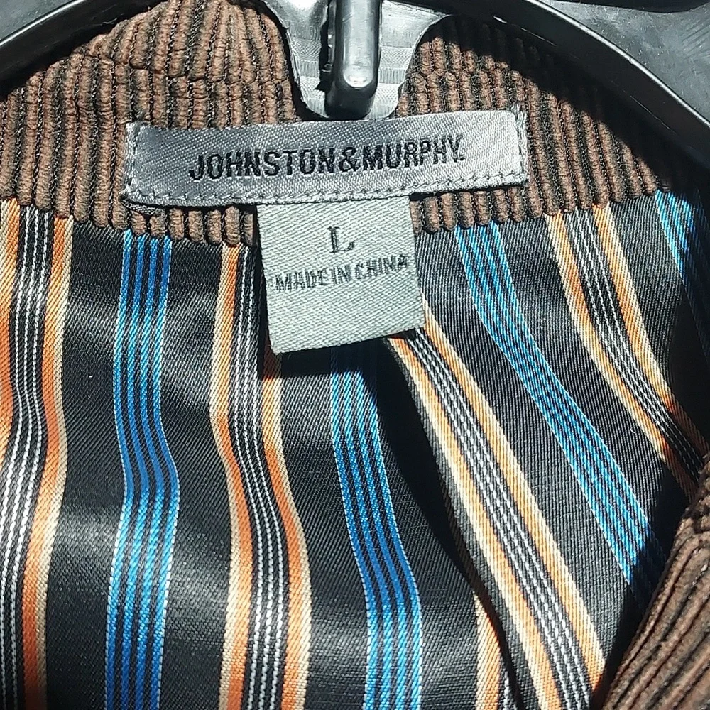Johnston & Murphy 3-button corduroy‎ men's blazer brown size large